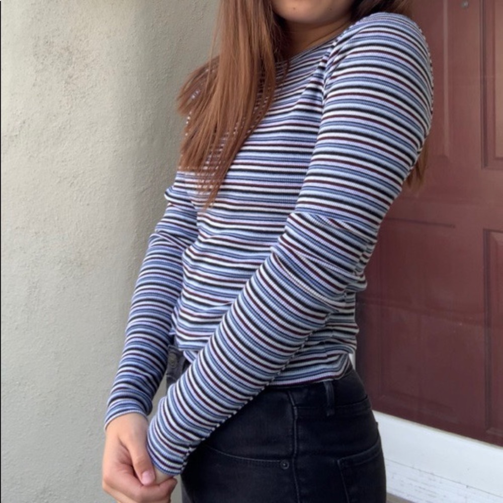 Striped Brandy Melville Long Sleeve Tee